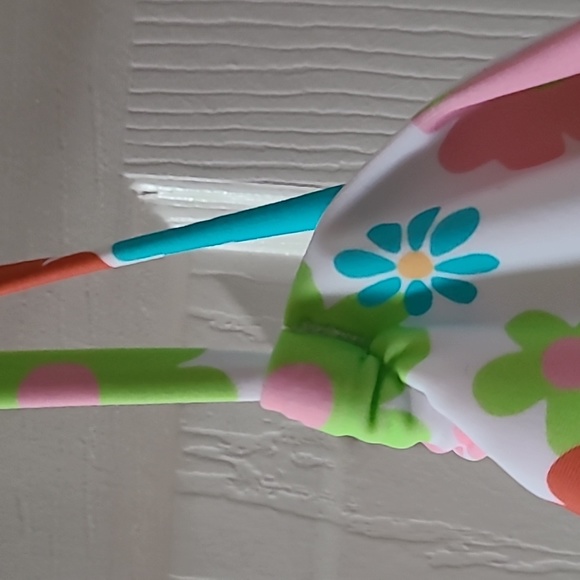 NINETY-NINE BRAND WOMAN'S PLUS SIZE PINK FLORAL ONE PIECE BATHING SUIT SIZE 1X - Picture 3 of 11